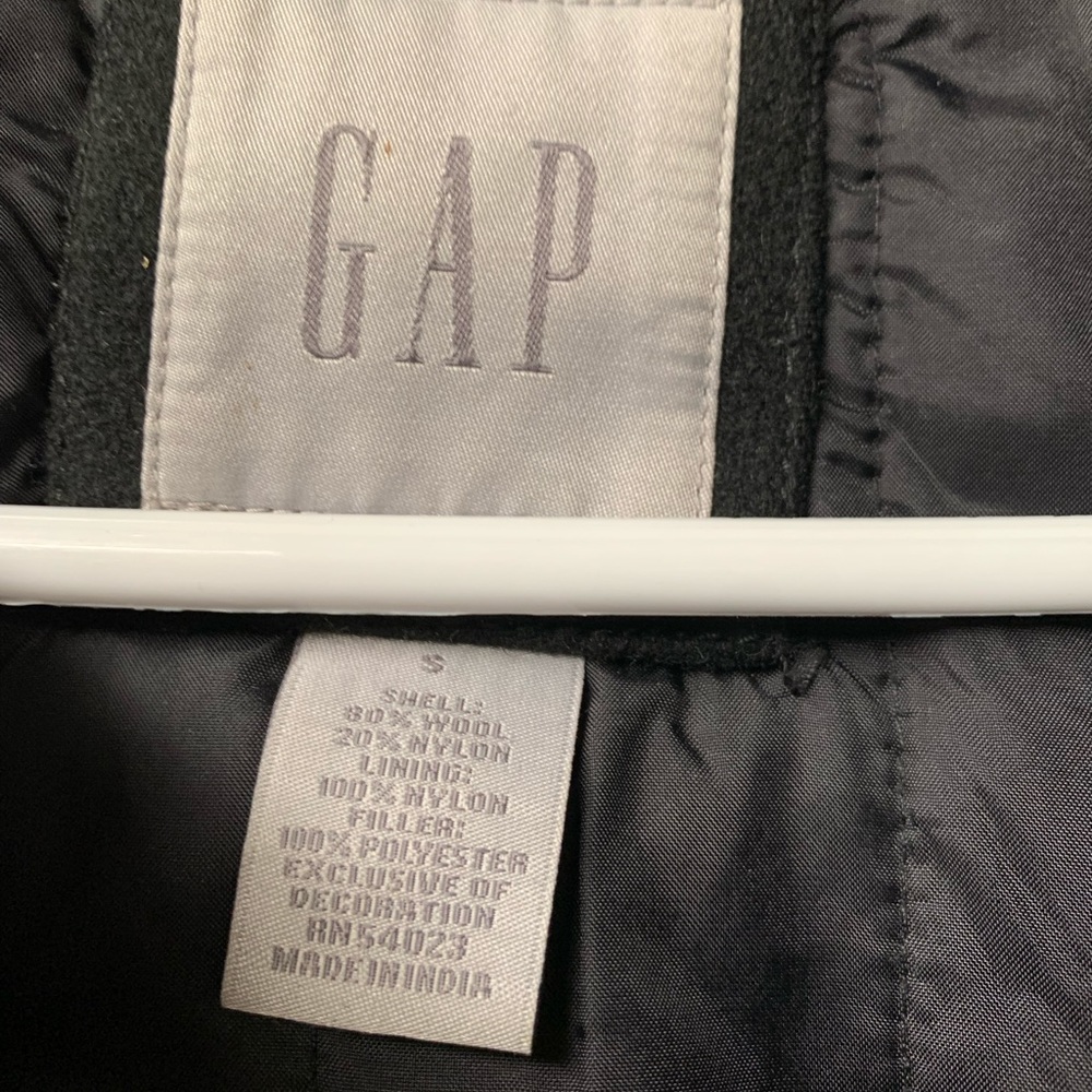 Gap 80% Wool Zipper Jacket, Small - image 2